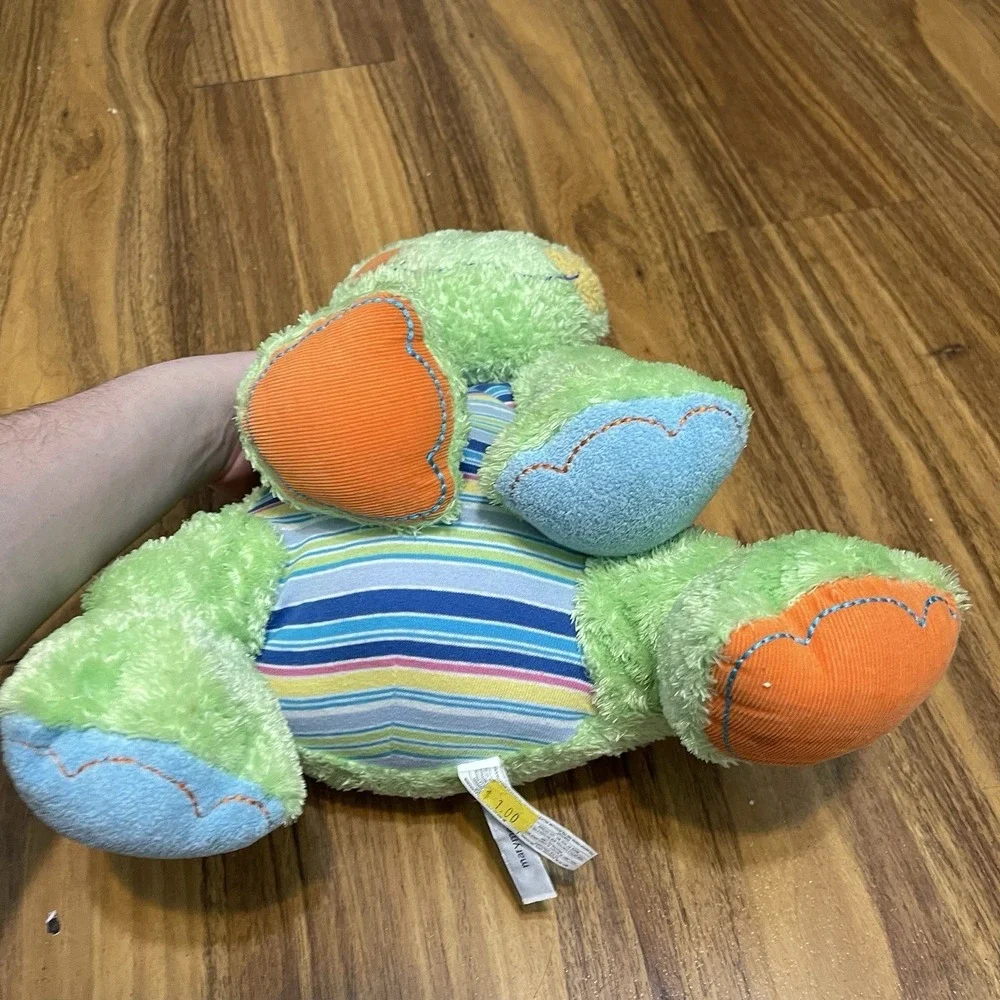 Rare Mary Meyer‎ Large CHEERY CHEEKS Frog Striped Belly Bag Plush